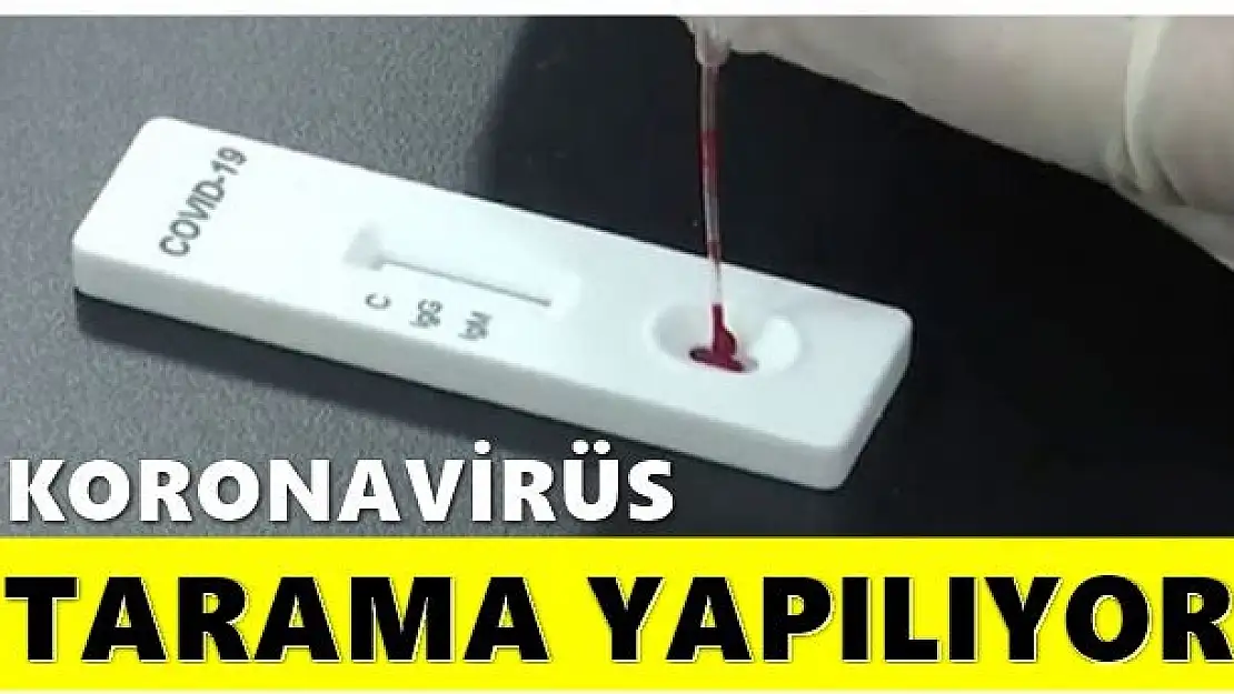 Şüpheli vakalara hızlı koronavirüs testi 