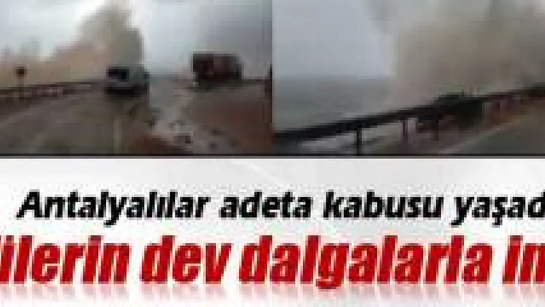 Sürücülerin dev dalgalarla imtihanı