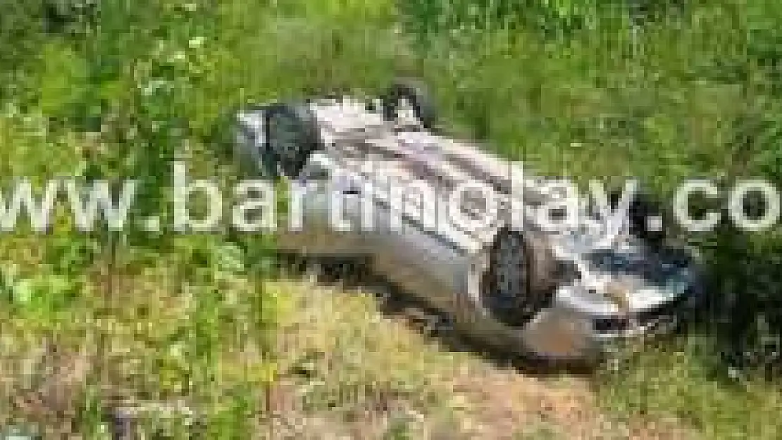 TAKLA ATAN OTOMOBİL ŞARAMPOLE UÇTU