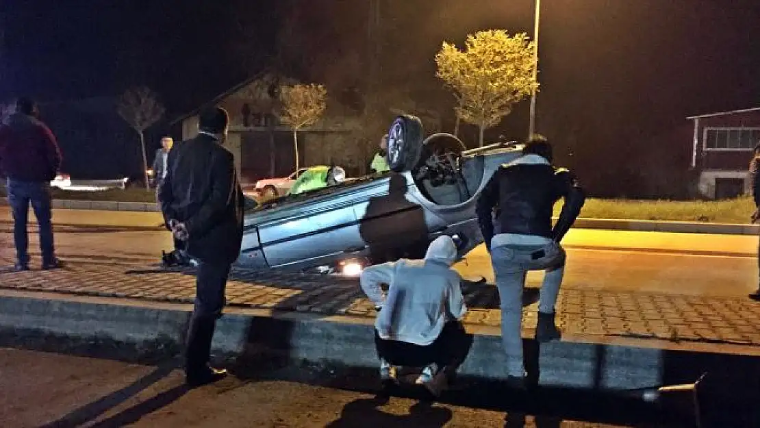 Takla attı, herkes sürücüyü merak etti