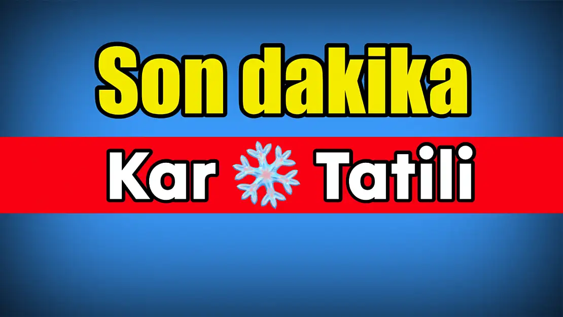 Taşımalı Eğitime 1 Gün Ara Verildi