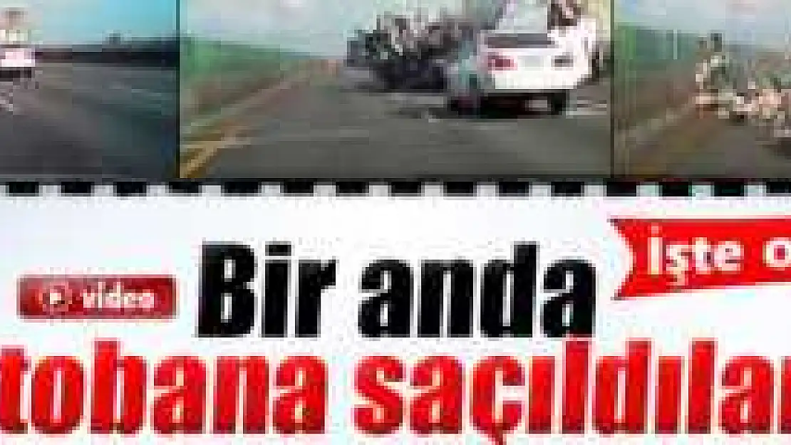 TAVUKLAR YOLA BÖYLE SAÇILDI