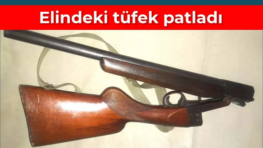 Tüfek ateş aldı, 1 yaralı