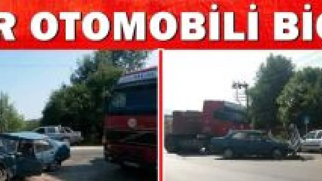 Tır İle Otomobil Çarpıştı, 2 Yaralı 