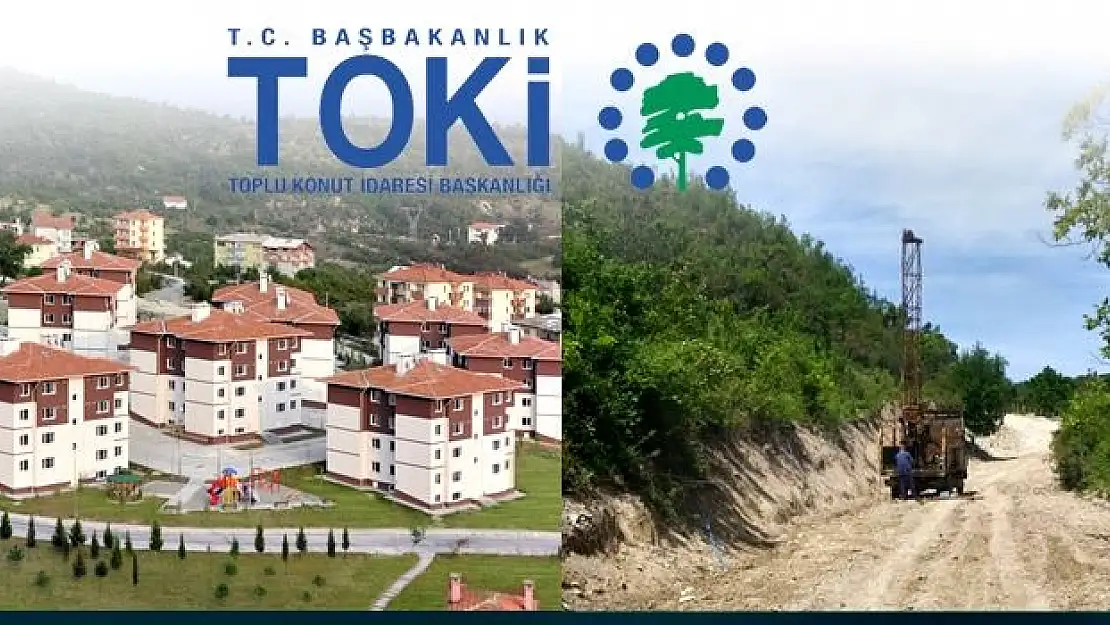TOKİ Arsalarında Sondaj Çalışmaları Başladı