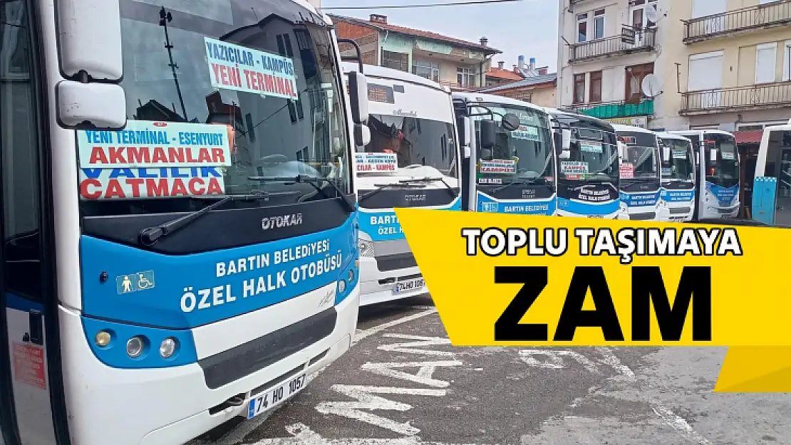 Toplu taşıma ücretlerine zam