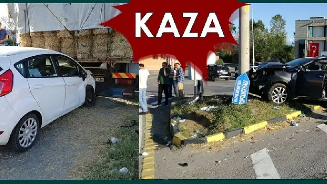 Toptacılar Sitesi Kavşağında kaza