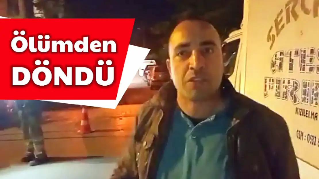 Trafo patladı, ölümden döndü