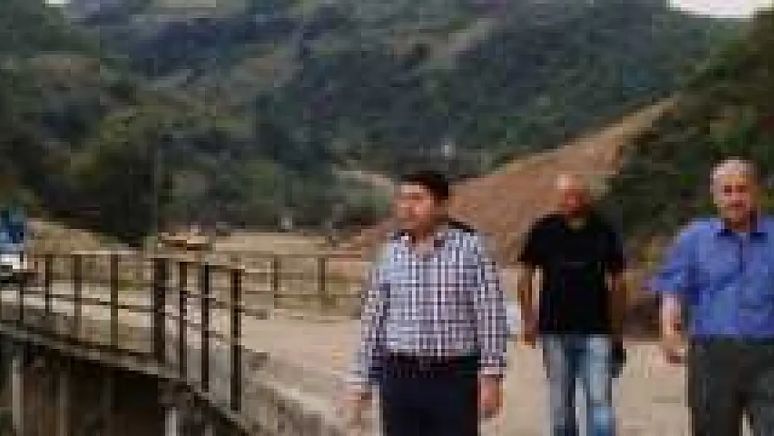 TUNÇ, KOZCAĞIZ'DAKİ BARAJ İNŞAATLARINI İNCELEDİ