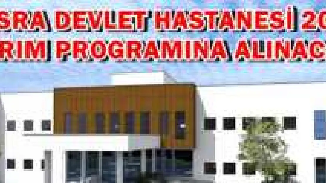 Tunç'tan Amasra'ya Hastane Müjdesi