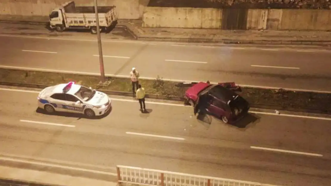 Türbe mevkiinde kontrolden çıktı