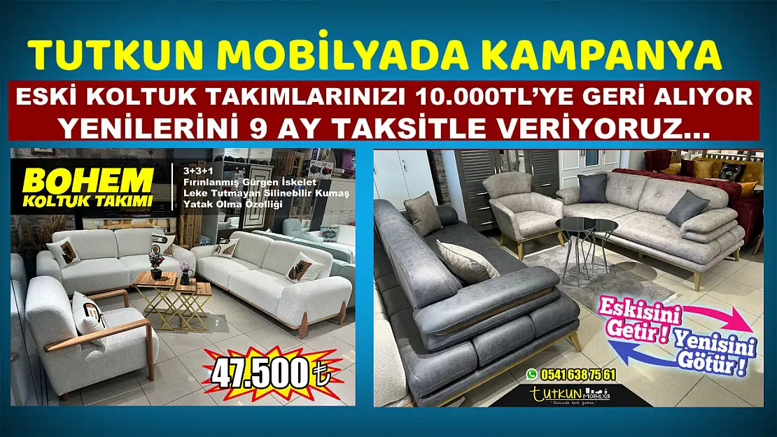 Tutkun mobilya eskileri değiştiriyor