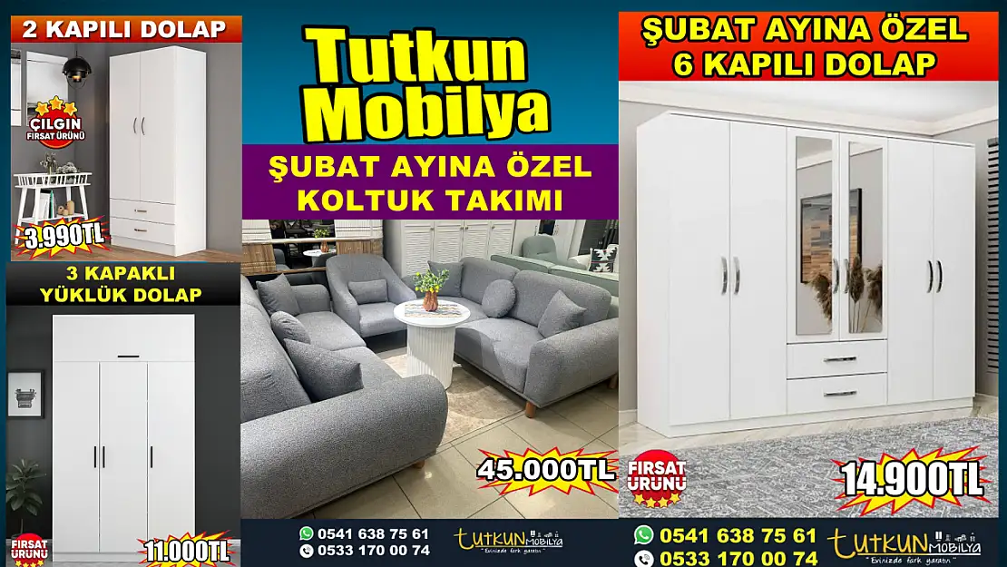 Tutkun mobilyada mart fırsatları