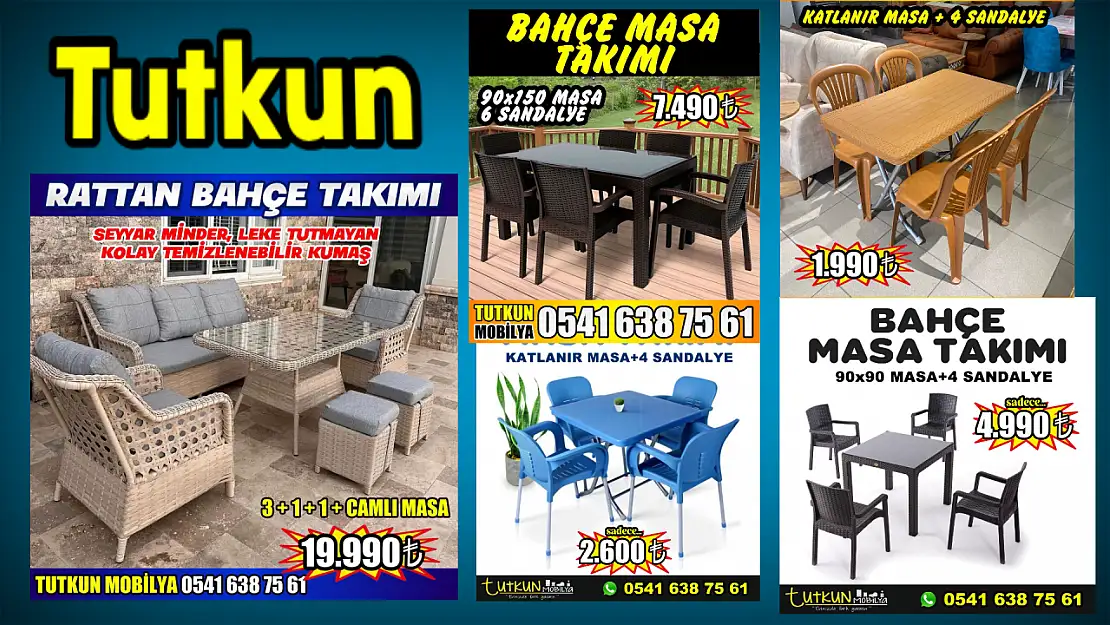 Tutkun Mobilyadan bahçe takımları