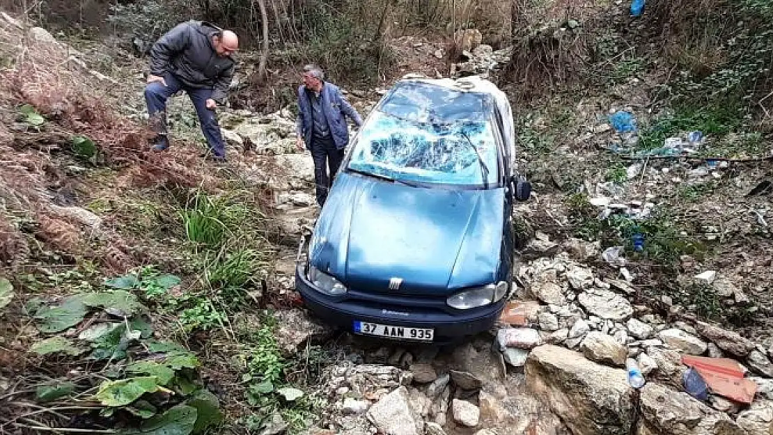 Uçuruma yuvarlandı, yardım istedi