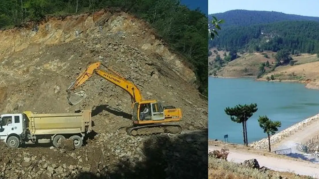 Ulus Eldeş göletinin inşaatı başladı