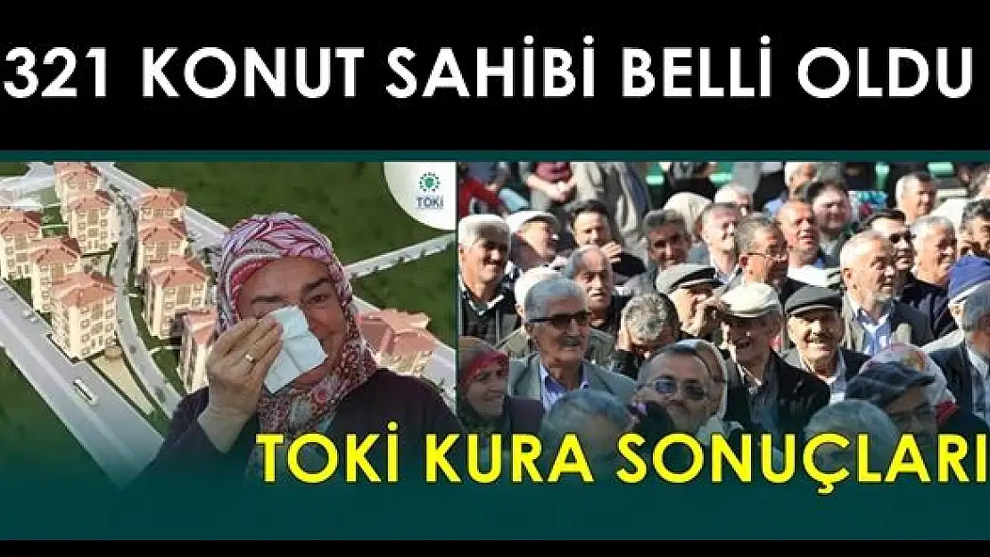 Ulus'ta TOKİ Kuraları çekildi, işte sonuçlar