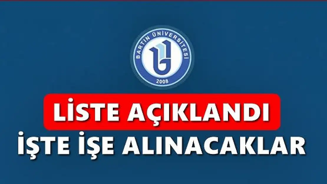 Üniversiteye alınacak işçiler belli oldu