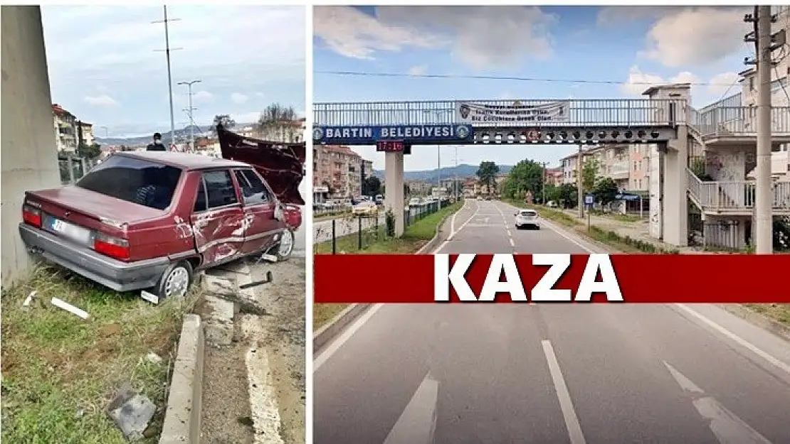 Üst geçidin altında kaza