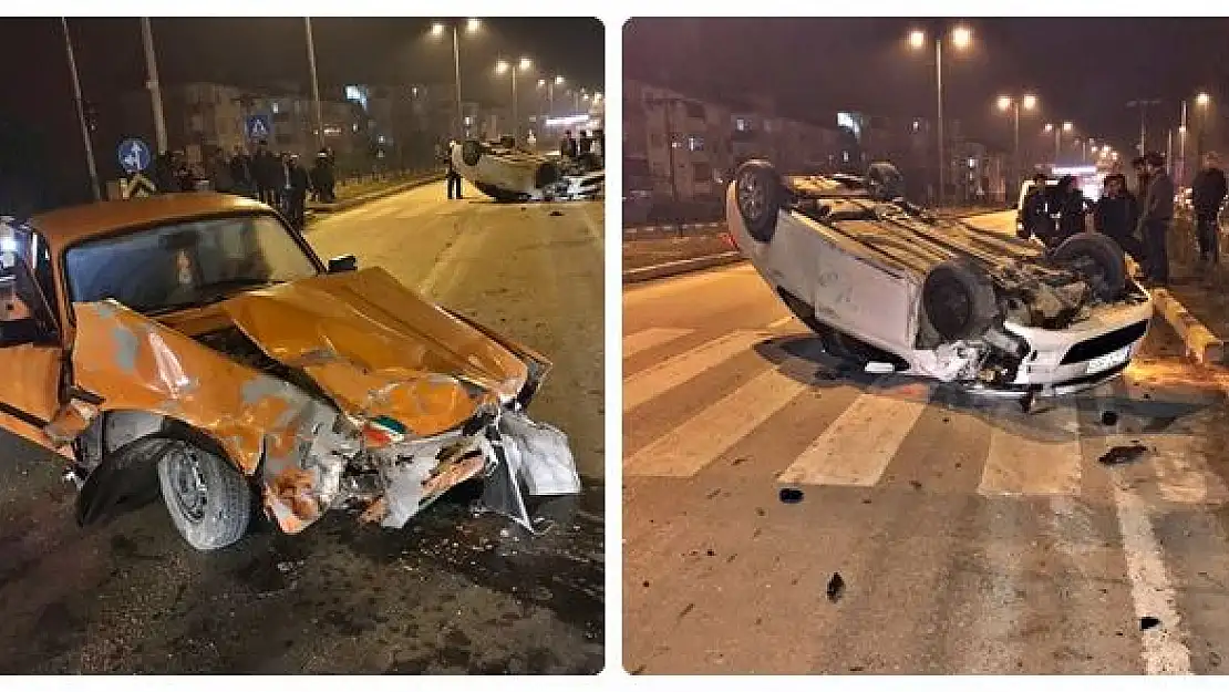 Valilik konutu kavşağında kaza