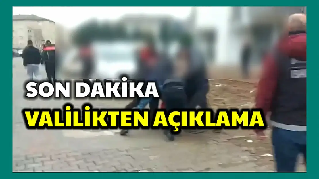 Valilikten olaylarla ilgili açıklama