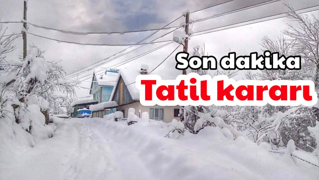 Valilikten tatil açıklaması
