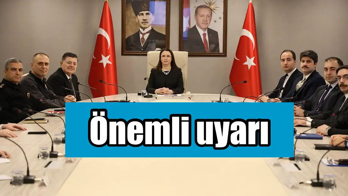 Valilikten Vatandaşlara Önemli Uyarı