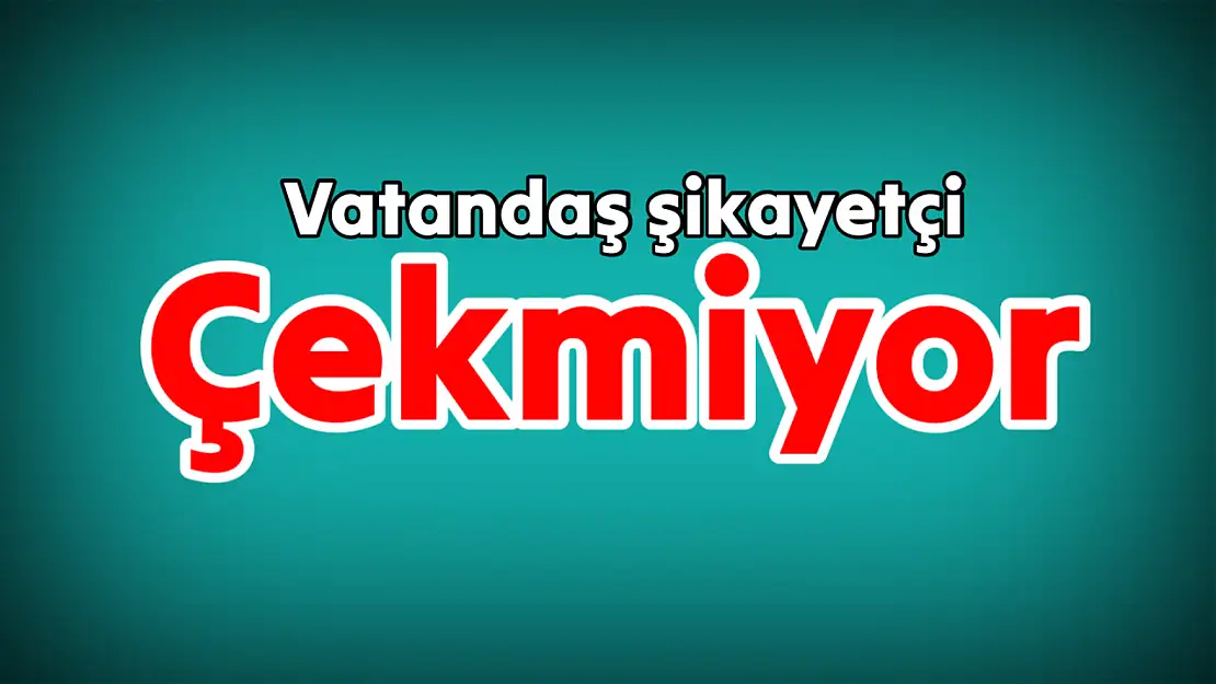 Vatandaş çözüm bekliyor