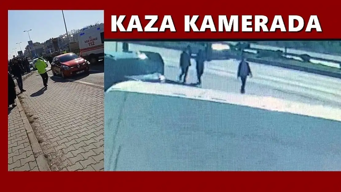 Yaşlı kadına araba çarptı