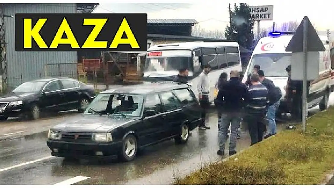 Yaşlı kadına otomobil çarptı