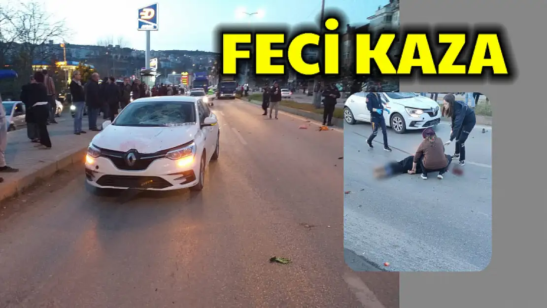 Yaya geçidinde feci kaza