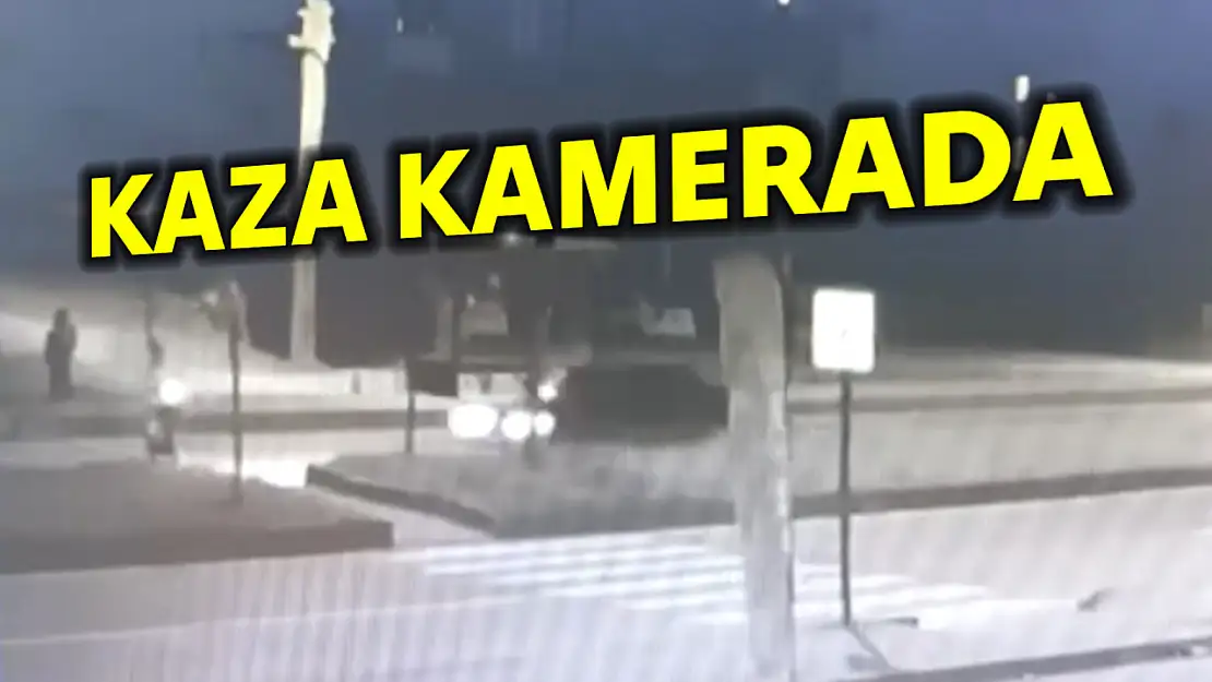 Yaya geçidinde kaza kamerada