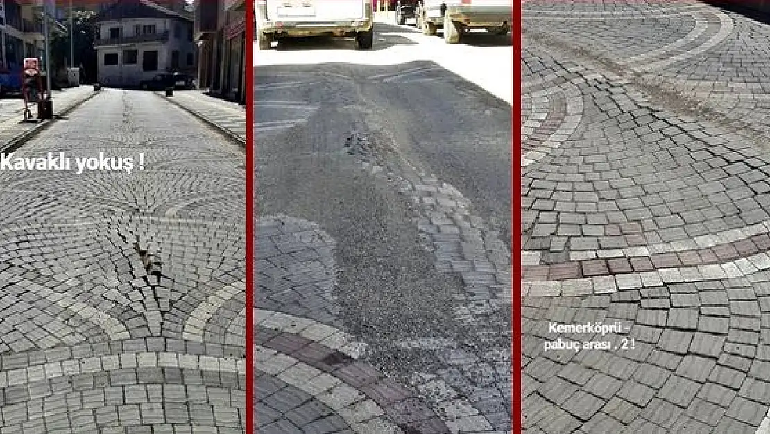 Yeni döşenen taşlarda bozulma