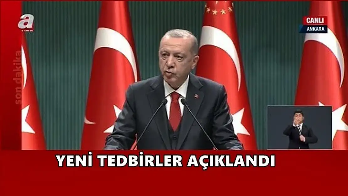 Yeni tedbirler açıklandı