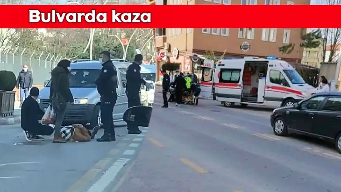 Yere savrulan sürücü yaralandı