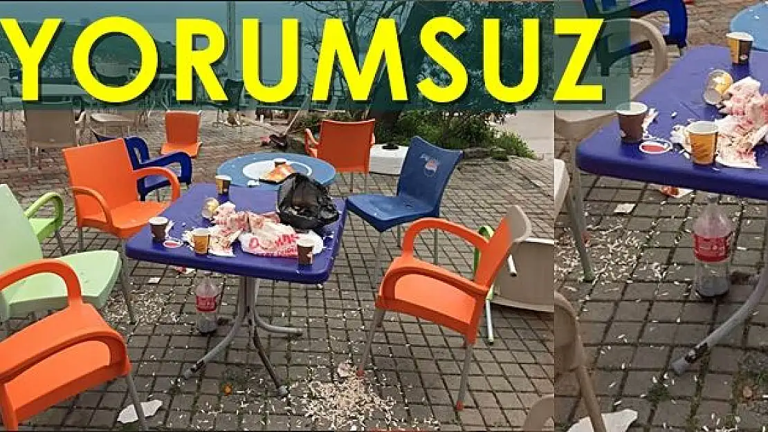 Yiyip, içip böyle bıraktılar!