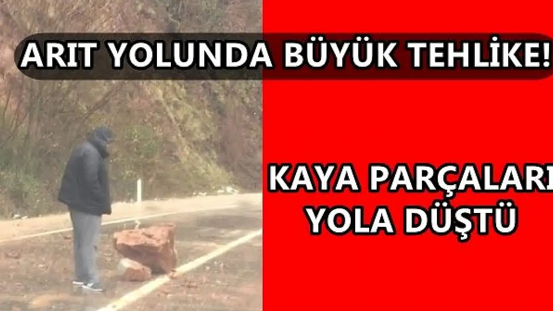 Yola Kaya Parçaları Düştü!