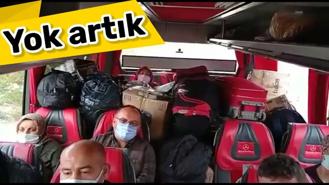 Yolcu otobüsünde şaşırtan manzara