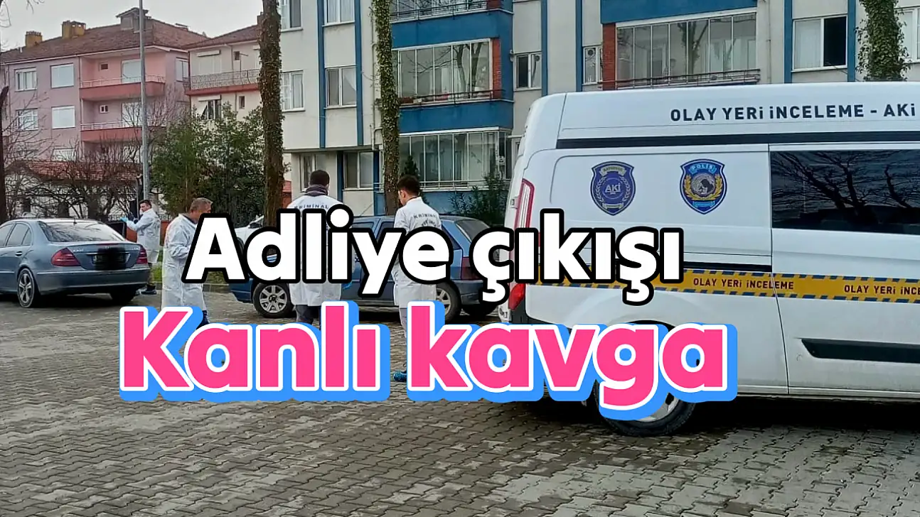 Adliye Çıkışında Bıçaklı kavga