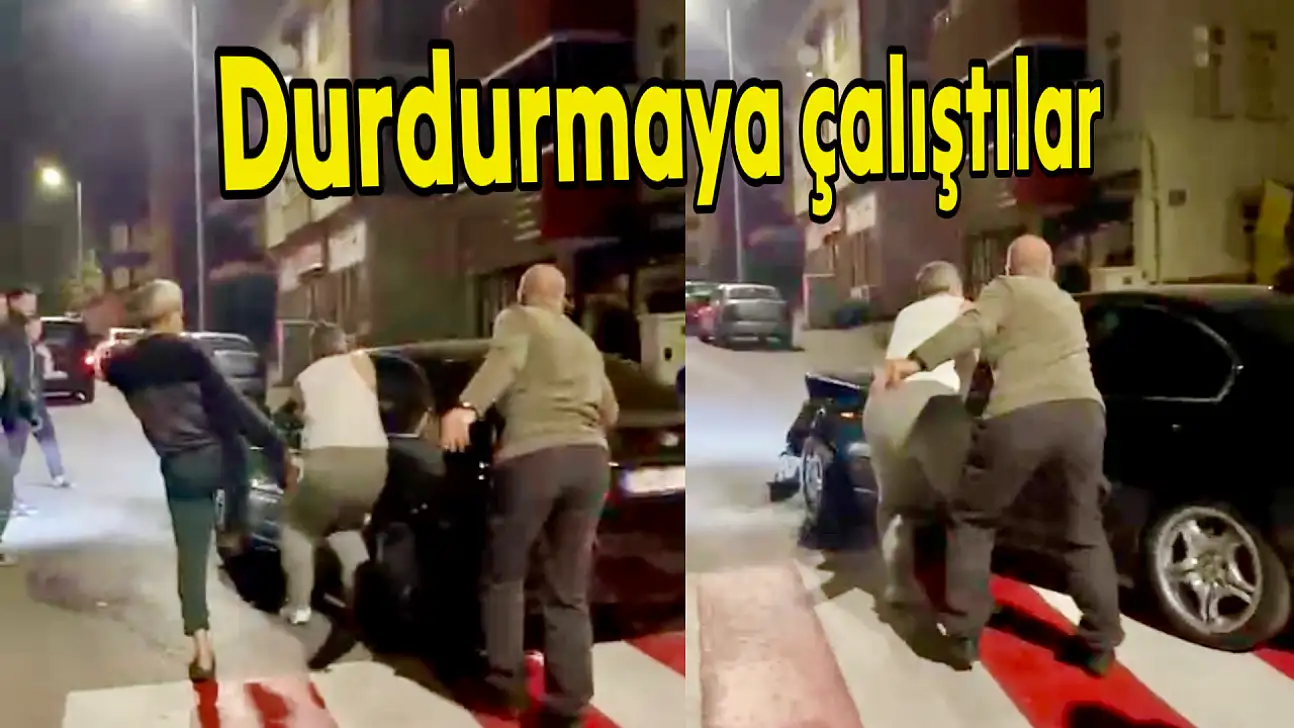 Çarpıp kaçtı! Vatandaşlar durdurmaya çalıştı