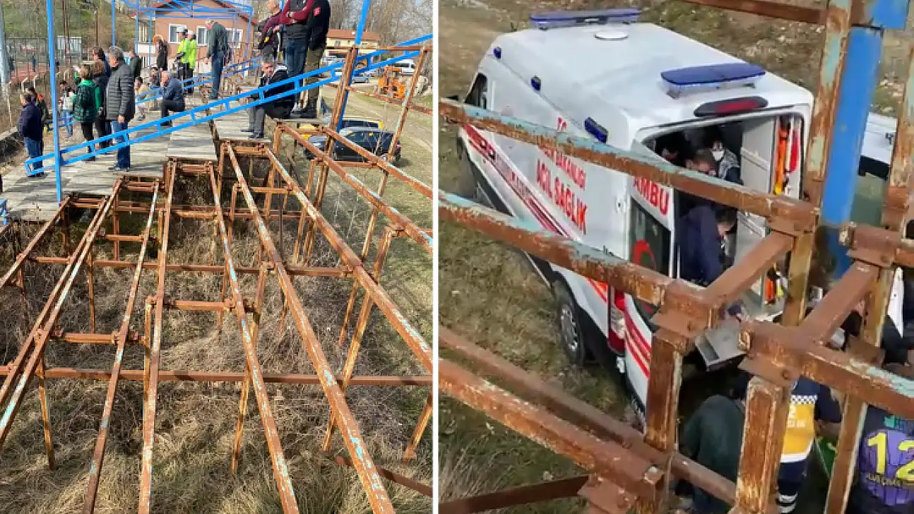 Karşılaşmada iki talihsiz olay