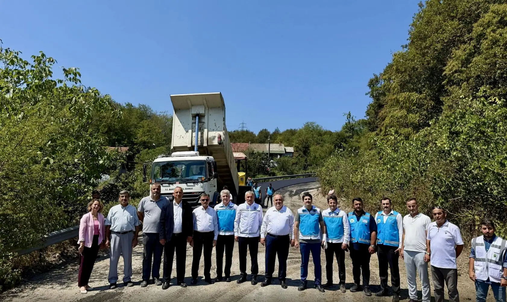 Amasra'ya kaymak gibi asfalt