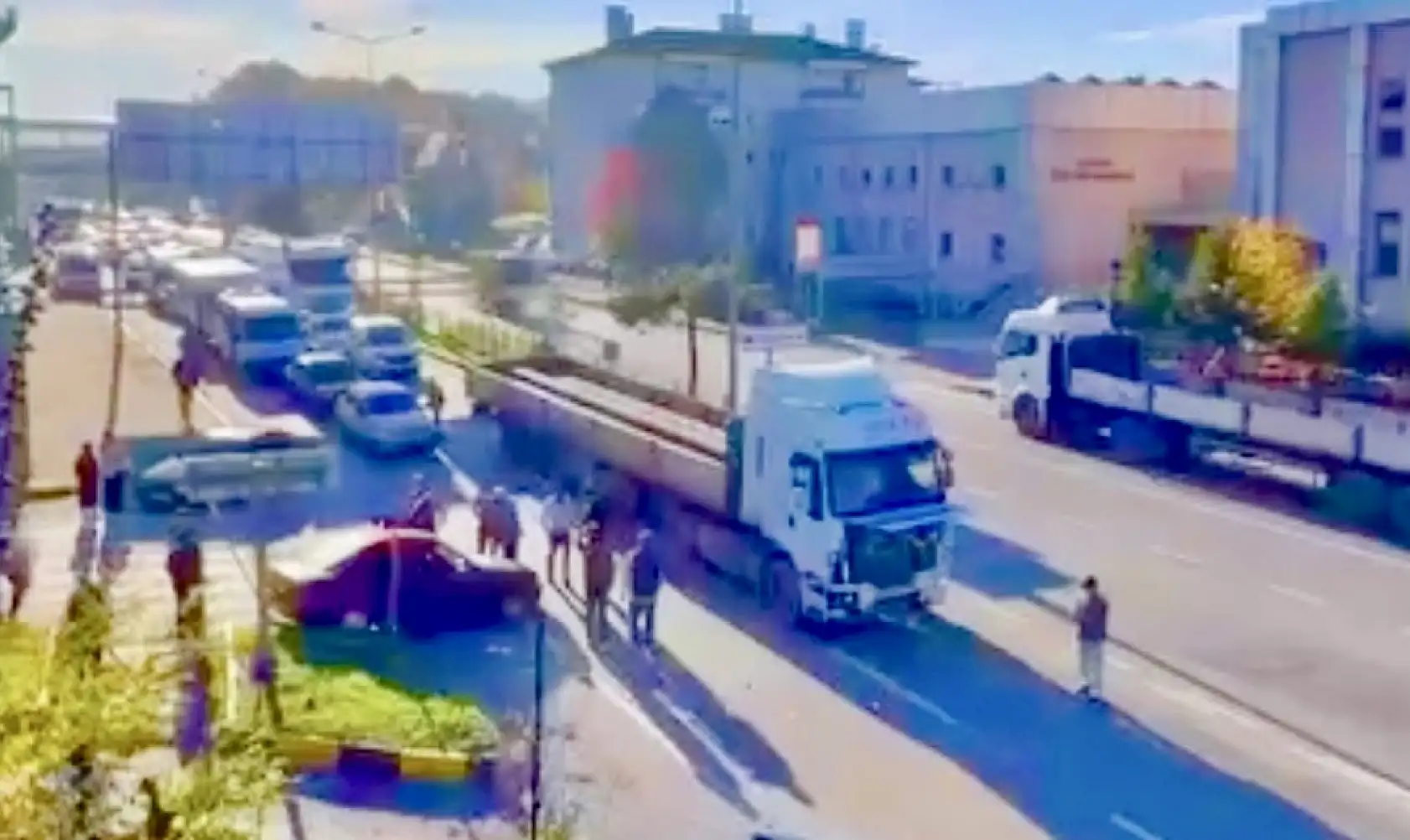 Hastane altında kaza