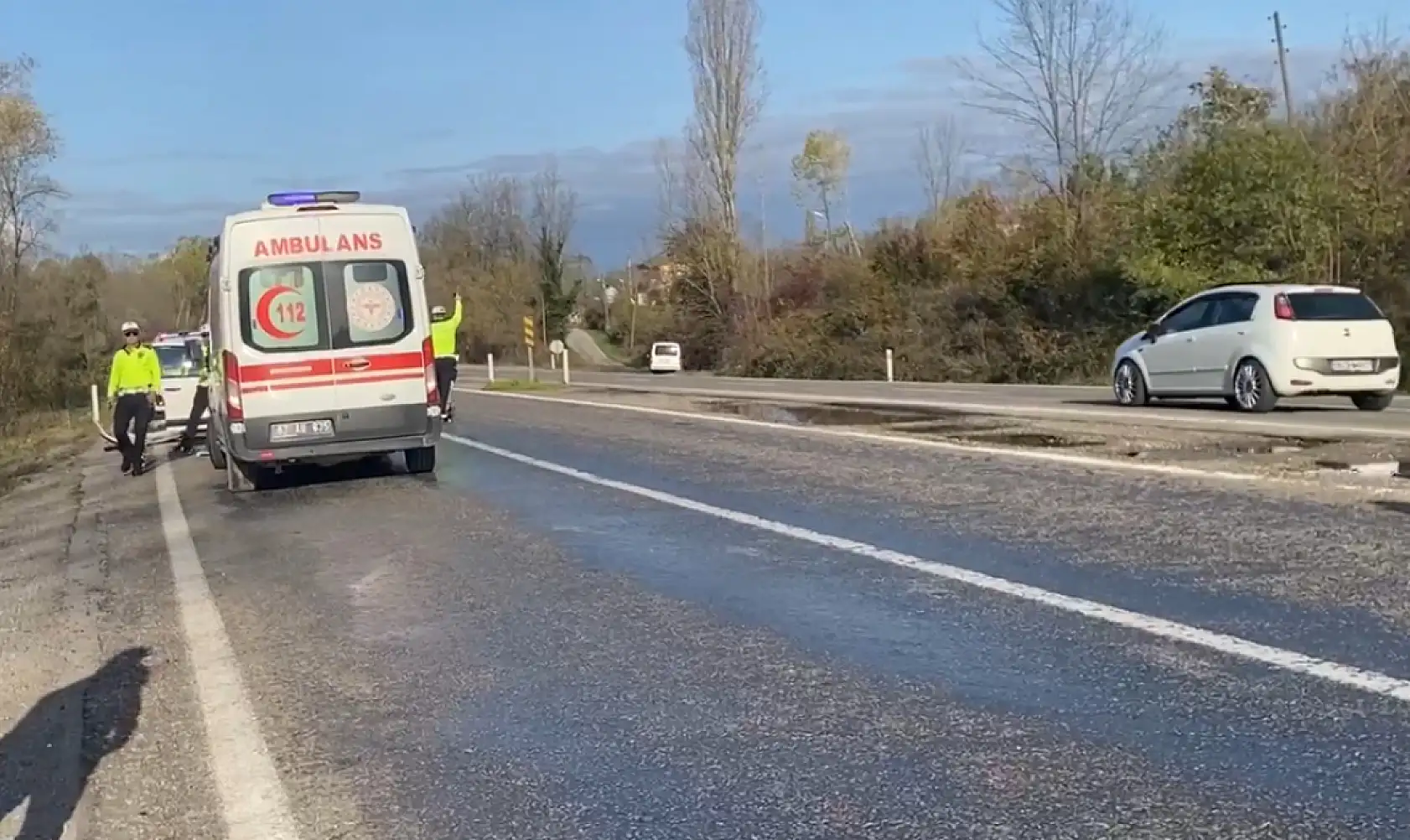 Bartın Çaycuma yolunda kaza