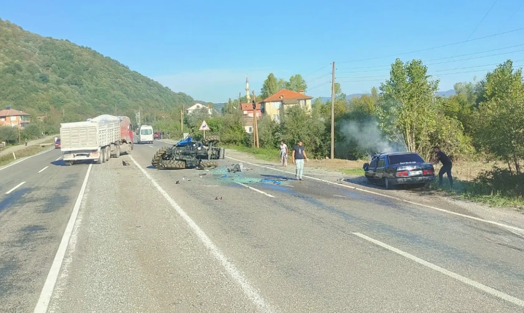 Bartın'da Zincirleme Kaza: 4 Yaralı