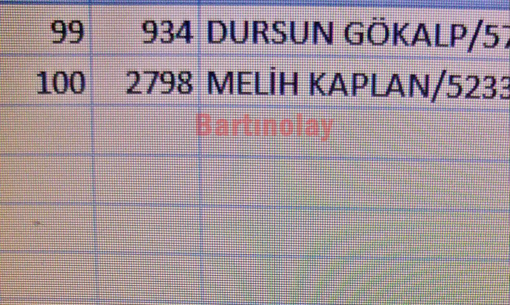 TTK Amasra Kura Çekimleri Yedek Liste