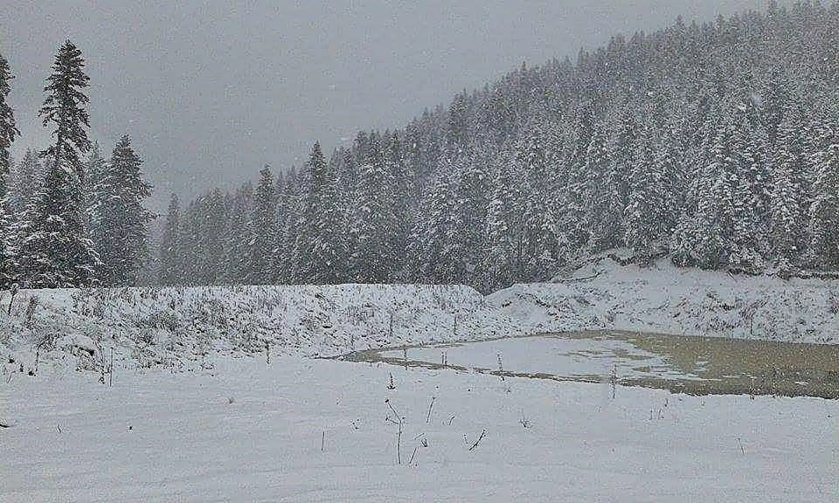 Bartın'da beklenen kar başladı
