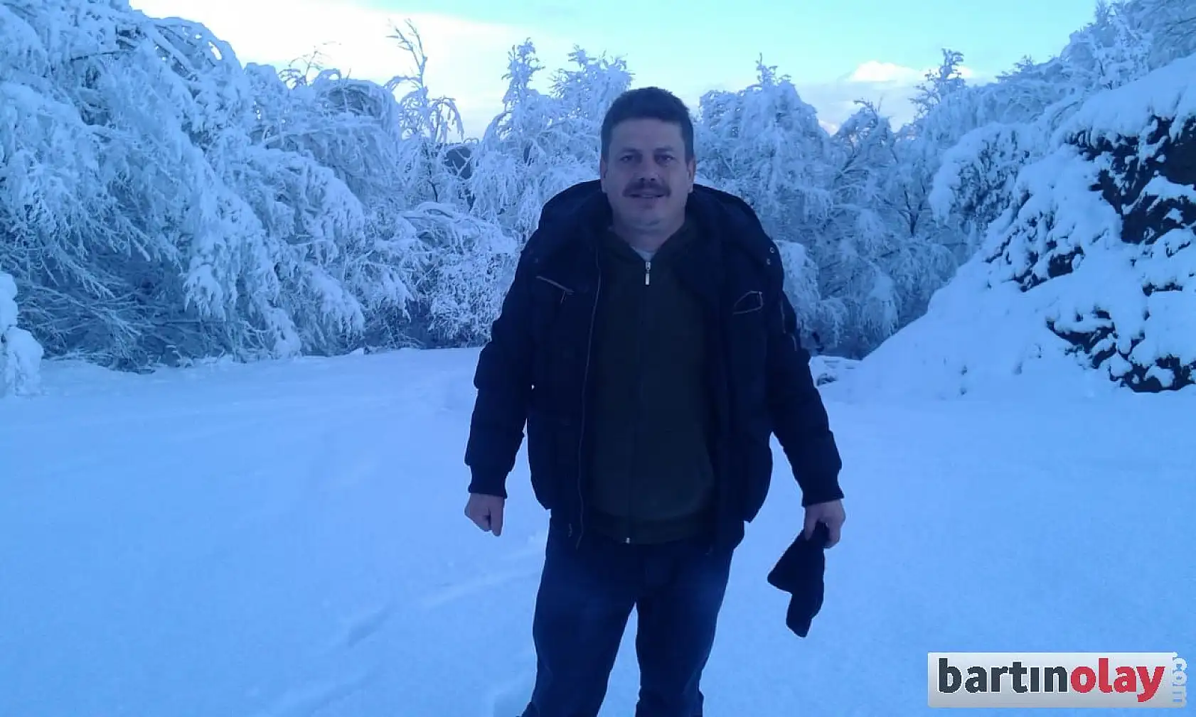 Bartın'da köylerden kar manzaraları