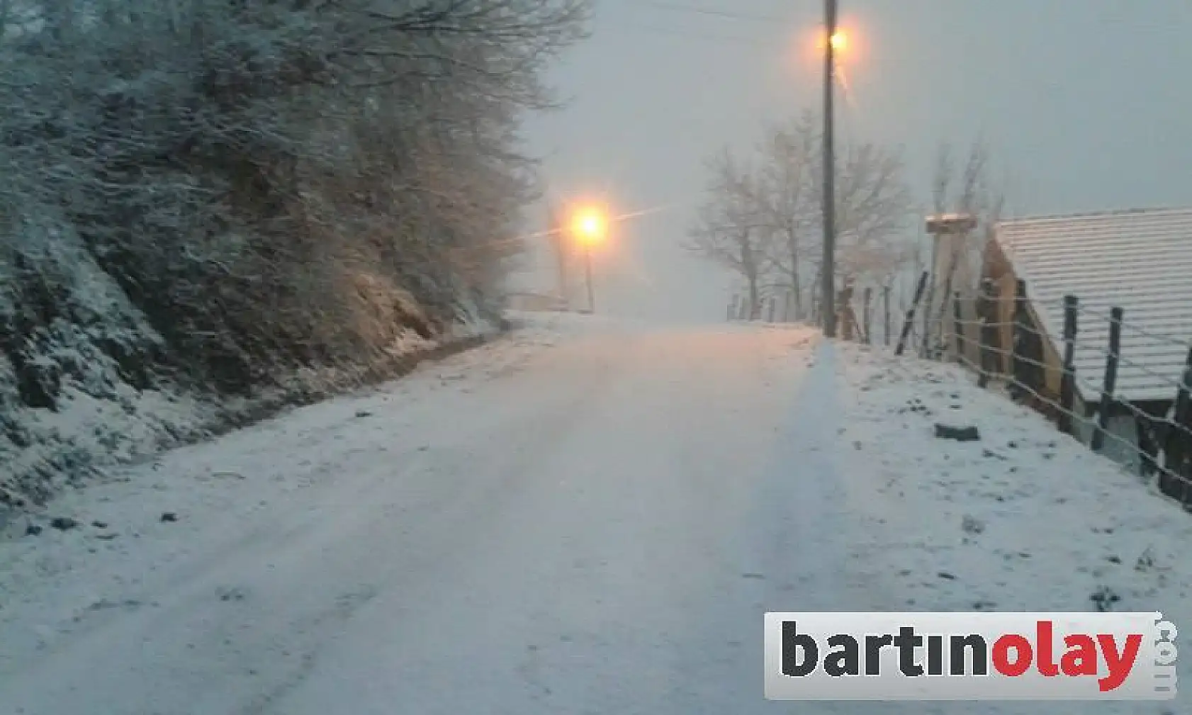 Bartın'da martta kar sürprizi