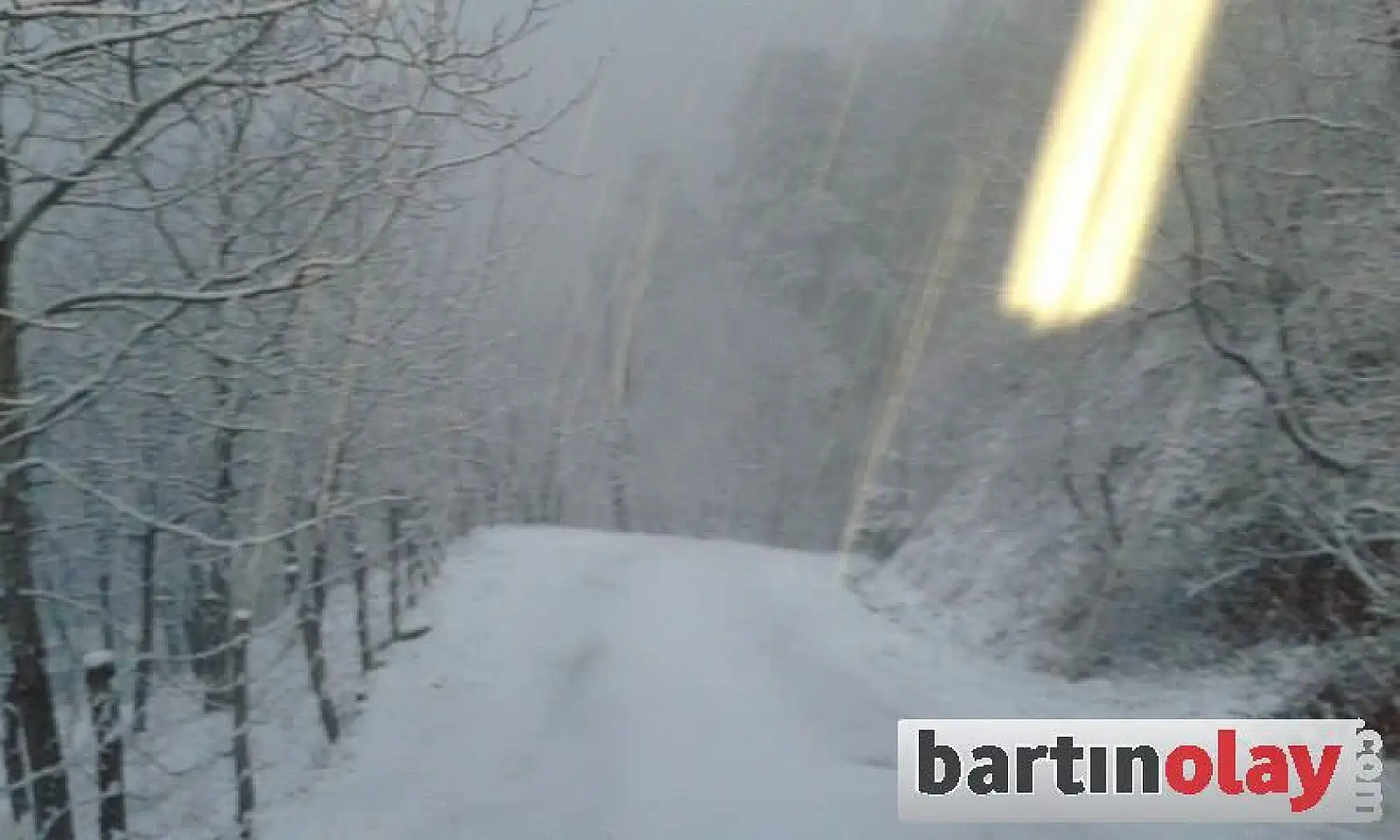 Bartın'da martta kar sürprizi